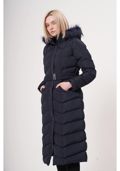 Kadın Mont Lacivert/navy 22W32000300
