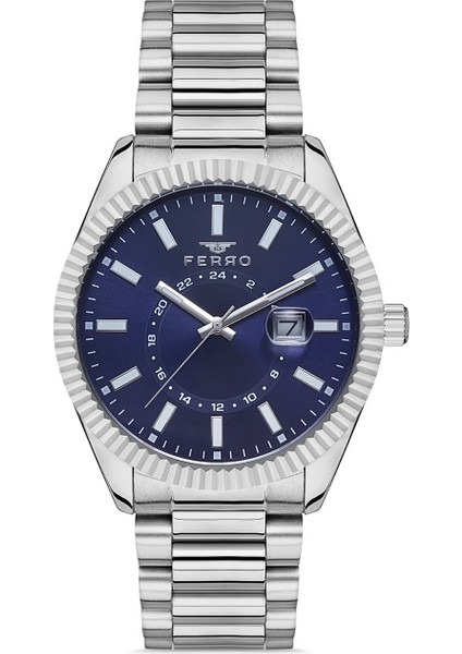 F11288A-A3 43 mm Gümüş Erkek Saat