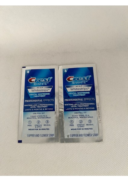 3D White Professional Effects Diş Beyazlatma Bantı 2 Paket 4 Bant
