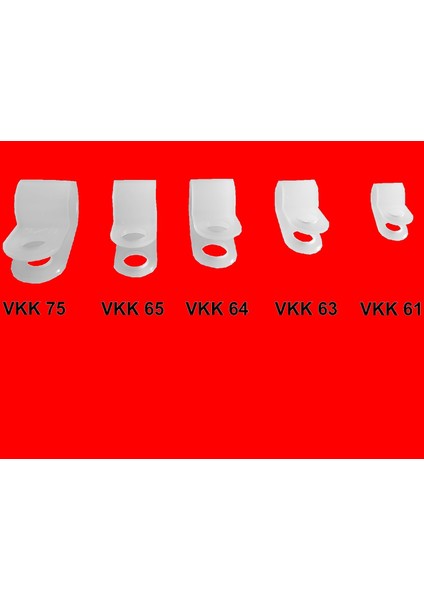 Vidalı Kablo Klipsi Vkk61 (500 Adet) modelleri