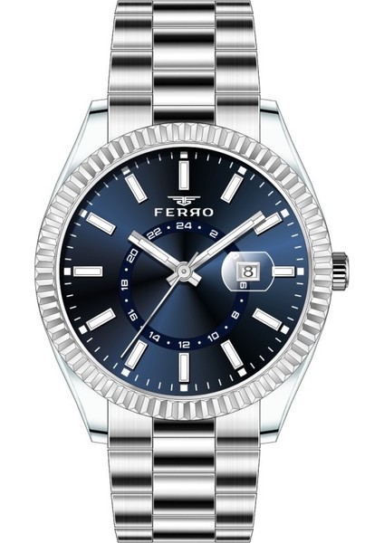 F11288A-A3 43 mm Gümüş Erkek Saat
