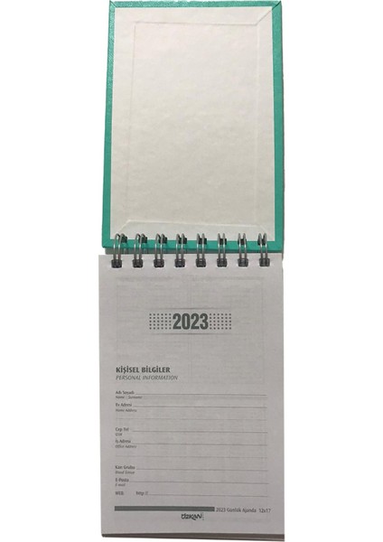 2023 Bloknot Günlük Ajanda 12 x 17 cm fırsatları