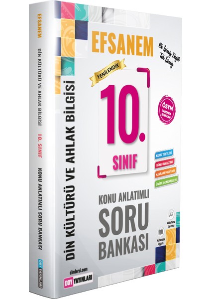 Ddy Yayınları 10.Sınıf Din Kültü ve Ahlak Bilgisi Efsane Konu Anlatımlı Soru Bankası