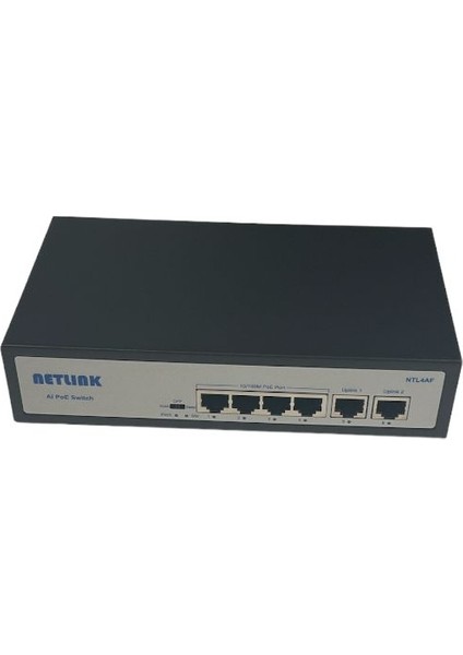 NTL4AF 4 Port 10/100 Poe + 2X10/100 Uplink Port 65W Network Switch