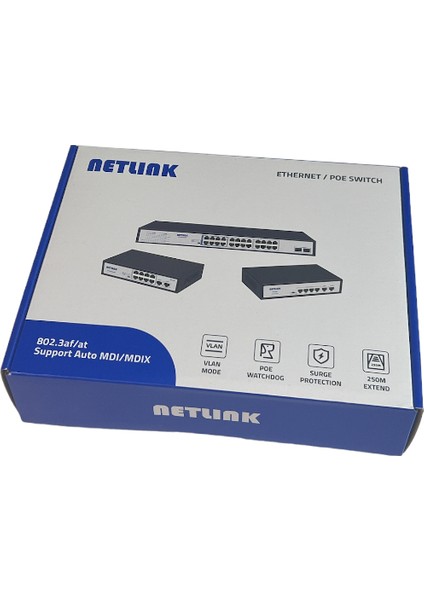 NTL4AF 4 Port 10/100 Poe + 2X10/100 Uplink Port 65W Network Switch