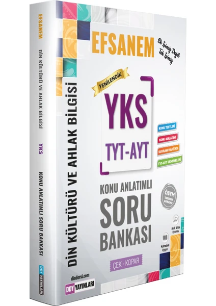 Ddy Yayınları YKS TYT AYT Din Kültürü ve Ahlak Bilgisi Efsane Konu Anlatımlı Soru Bankası