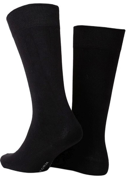 Bambu Asker Çorap Siyah-Bej 3'lü Paket fırsatları