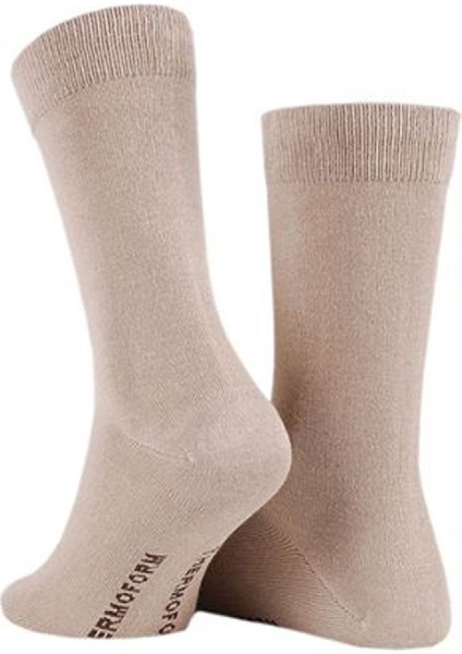 Bambu Asker Çorap Siyah-Bej 3'lü Paket indirimleri