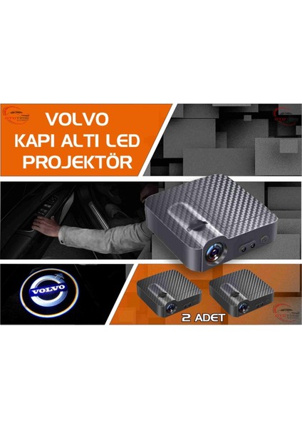 Volvo  Araçları Için Kapı Altı Logo 7 LED Projektör (2 Adet)