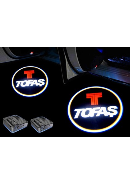 Tofaş Araçları Için Kapı Altı Logo 7 LED Projektör (2 Adet)