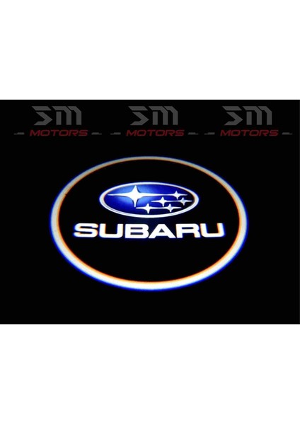 Subaru Araçları Için Kapı Altı Logo 7 LED Projektör (2 Adet)