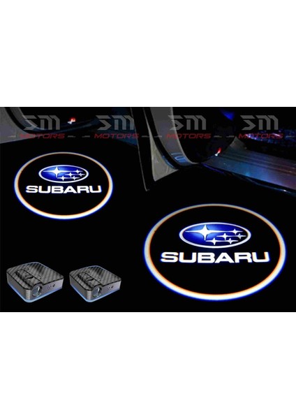 Subaru Araçları Için Kapı Altı Logo 7 LED Projektör (2 Adet)