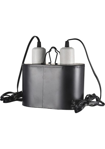 Sürüngen Işık Fikstür Kubbesi Çift Lamba Fikstürü Uva Uvb Isı Lambası Için Tropikal (Yurt Dışından)