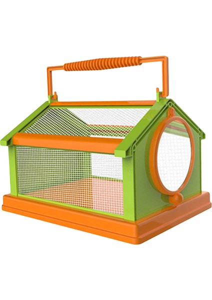 Taşınabilir Kelebek Habitat Kafesi Yaratığı Açık Dış Mekan Çıkarılabilir Çocuklar Yeşil Turuncu (Yurt Dışından)