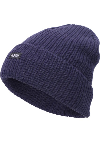 Erkekler Için Örgü Beanie Sıcak Kış Kış Soğuk Hava Soğuk Hava Pamuk Bulbalı Yumuşak (Yurt Dışından)