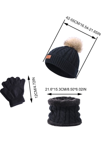 Çocuk Kış Atkı Dış Mekan Sıcak Set Tut (Yurt Dışından) fırsatları