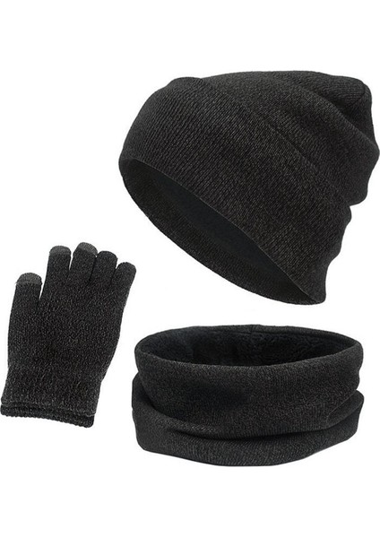 Kış Sıcak Şapka Eşarp ve Eldiven Seti Kadınlar Erkek Kız Erkekler (Yurt Dışından) fiyatları