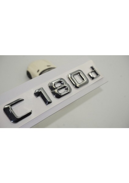 C180D Bagaj Krom Metal 3m 3D Yazı Logo