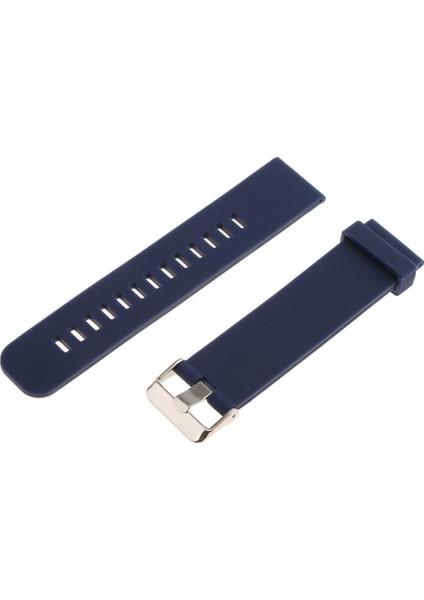 Silikon Su Geçirmez Spor Kayış Dağıtım Toka Koyu Mavi 22MM