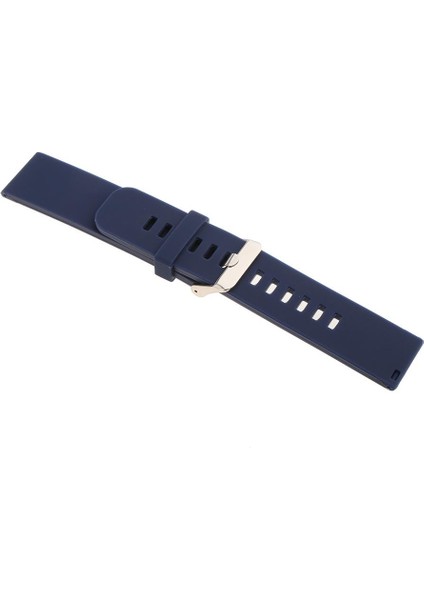 Silikon Su Geçirmez Spor Kayış Dağıtım Toka Koyu Mavi 22MM fırsatları