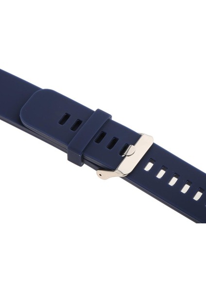 Silikon Su Geçirmez Spor Kayış Dağıtım Toka Koyu Mavi 22MM indirimleri