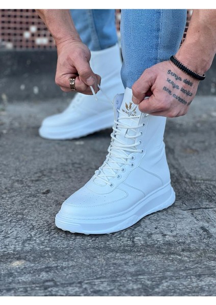 WG012 Beyaz Cilt Uzun Bağcıklı Bot modelleri