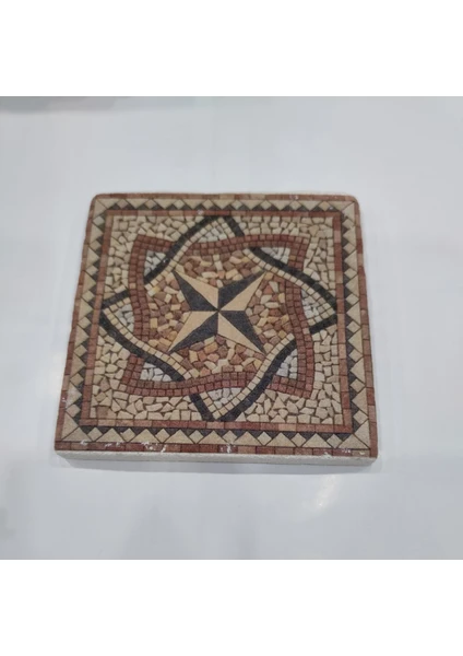 Şeker Portakalı Yayıncılık Dekoratif Figürlü Doğal Taş Banyo Gider Kapağı Süsü Tekli 10X10 cm