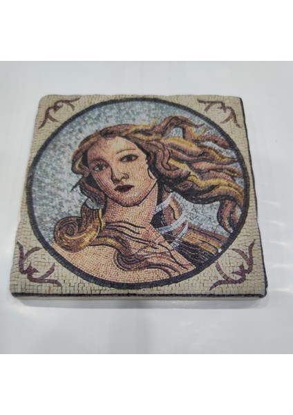 Dekoratif Figürlü Doğal Taş Banyo Gider Kapağı Süsü Tekli 10X10 cm