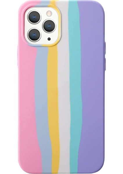 iPhone 12/12 Pro Gökkuşağı Lansman Kılıf, Kapak