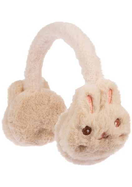 Arıcı Store Yeni Sezon Kız Çocuk Kışlık Bej Rengi Peluş Kulaklık