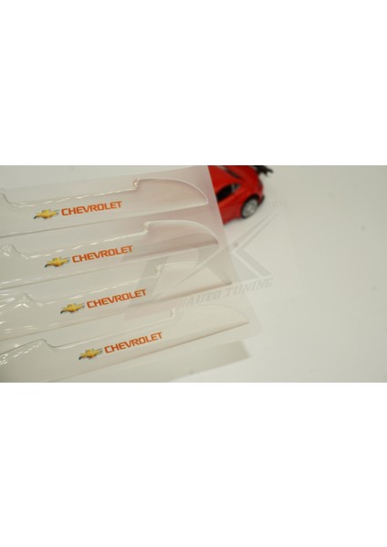 Chevrolet Logo Kapı Kenarı Koruma Şeffaf Kauçuk 3m Band New Style