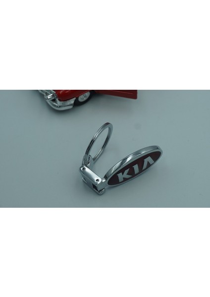 Kia Logo Krom Metal Çift Yön Anahtarlık 2021 Style