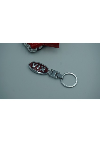 Kia Logo Krom Metal Çift Yön Anahtarlık 2021 Style