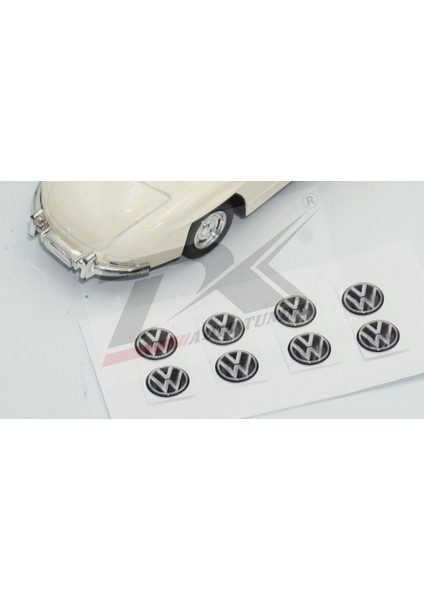 DK Tuning Volkswagen Logo Jant Torpido Direksiyon 11MM Damla Sticker Logo Seti