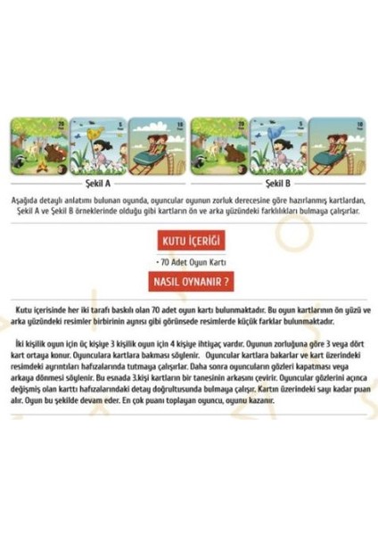 Hafıza Oyunu Farkı Bul Moli Hafıza Farkı Bul Serisi Memory Game