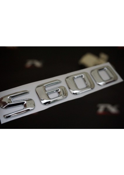 S600 Bagaj Krom Metal 3m 3D Yazı Logo