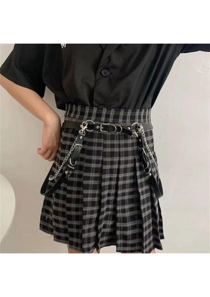 Punk Deri Bel Kemeri Ayarlanabilir Gotik Moda Kadınlar Kayış (Yurt Dışından)