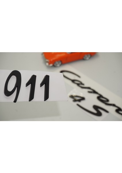 Porsche 911 Carrera 4s Bagaj 3m 3D Abs Yazı Logo Amblem Seti
