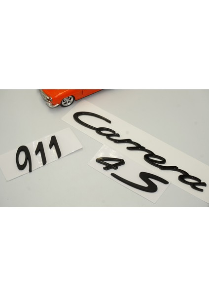 Porsche 911 Carrera 4s Bagaj 3m 3D Abs Yazı Logo Amblem Seti fiyatları