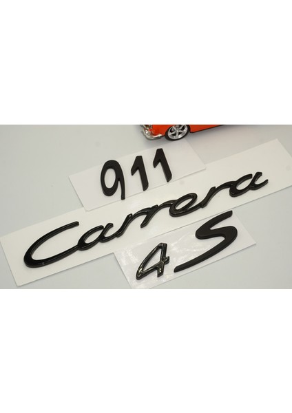 Porsche 911 Carrera 4s Bagaj 3m 3D Abs Yazı Logo Amblem Seti fırsatları