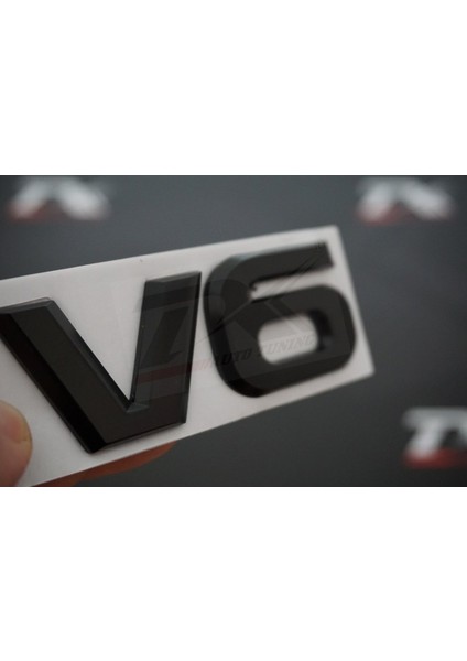 V6 3m 3D Çamurluk Yanı Metal Yazı Logo