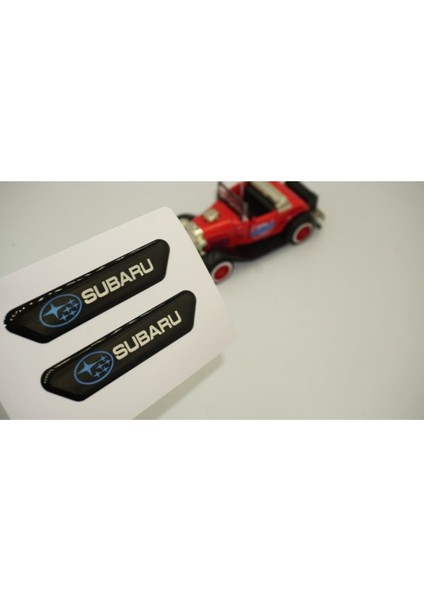 Subaru Logo Çamurluk Yanı ve Ayna Metalize Damla Desen 3m Logo Arma