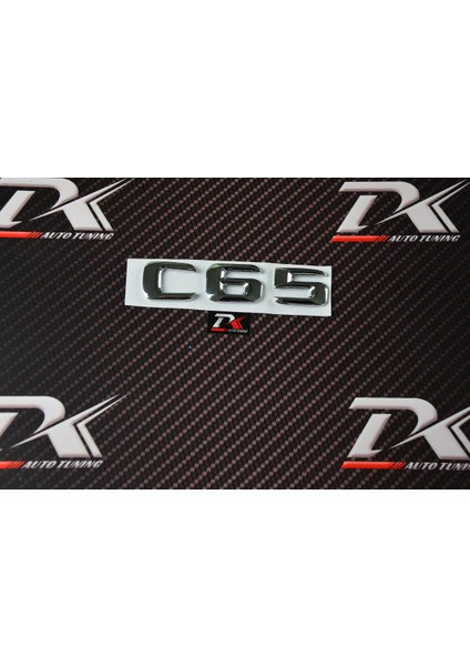 C65 Bagaj Krom Metal 3m 3D Yazı Logo