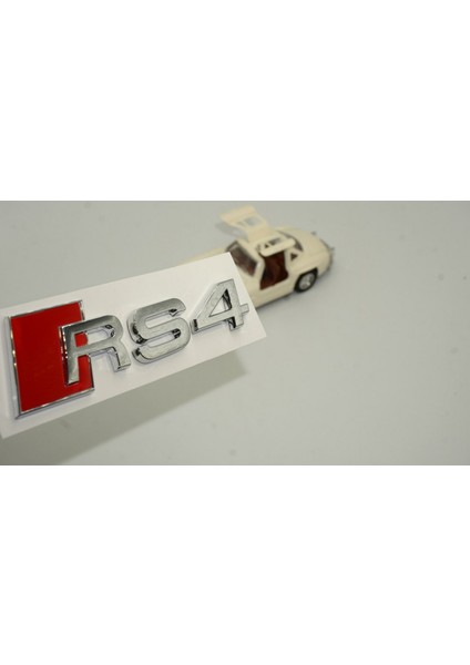 Audi Rs4 Bagaj Krom Abs 3m 3D Yazı Logo Amblem Orjinal Ürün
