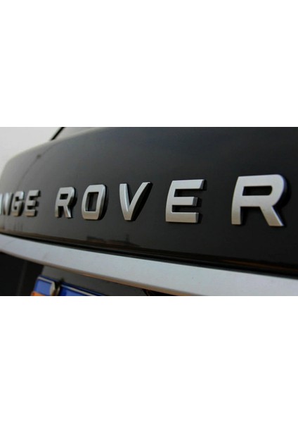 Range Rover Kaput ve Bagaj Mat Krom Metal Yazı Orjinal Ürün