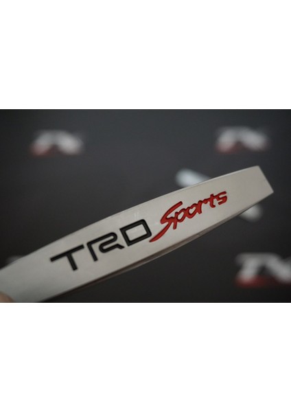 Trd Sports Logo Yan Çamurluk 3m 3D Krom Metal Logo Amblem