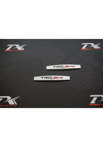 Trd Sports Logo Yan Çamurluk 3m 3D Krom Metal Logo Amblem fiyatları