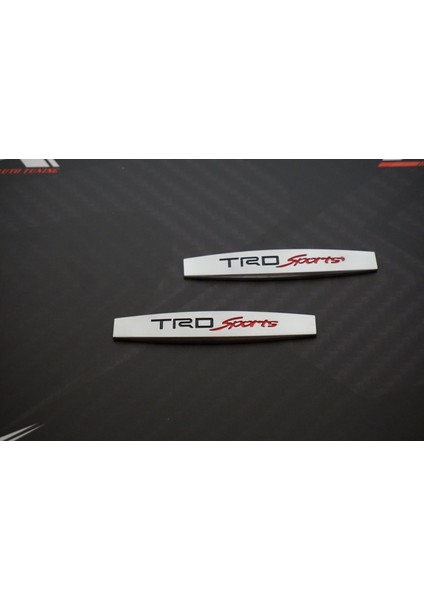 Trd Sports Logo Yan Çamurluk 3m 3D Krom Metal Logo Amblem modelleri