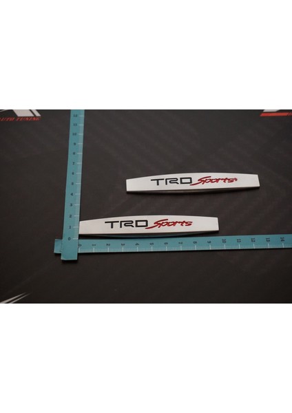 Trd Sports Logo Yan Çamurluk 3m 3D Krom Metal Logo Amblem fırsatları
