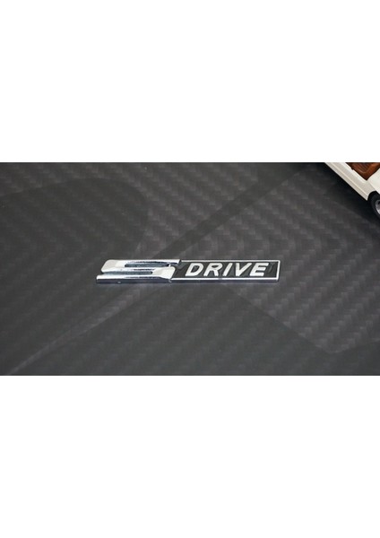 Bmw S Drive Krom Metal Bagaj Logo 3m 3D Orjinal Ürün modelleri